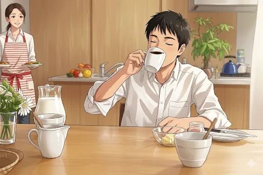 その首・肩の痛み、実は「コーヒー」と「胃の疲れ」が原因かも？